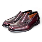 Mocassino spazzolato bordeaux Franco Fedele 