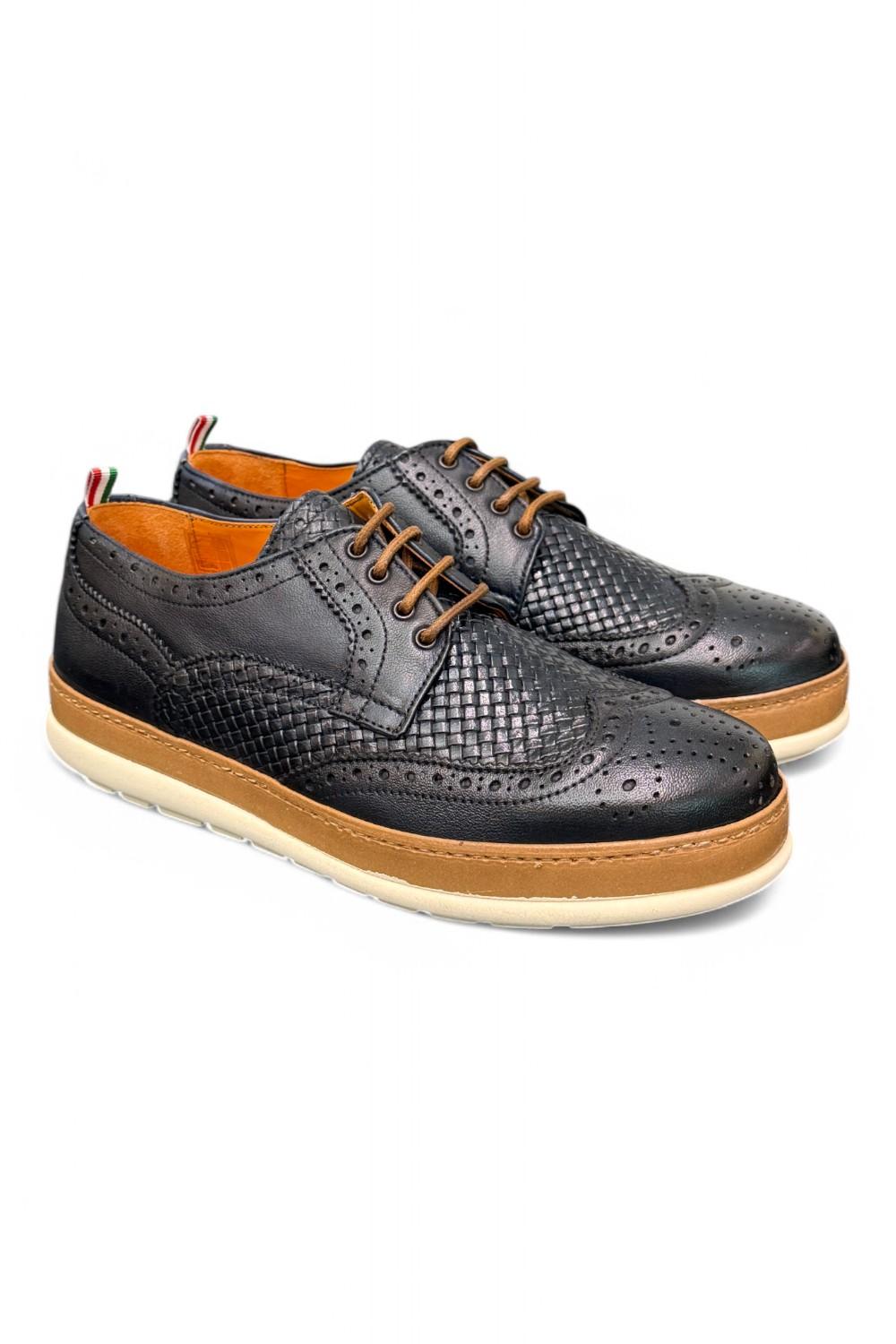 Scarpa uomo imperiale blu F.lli Rennella 