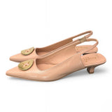 Slingback bottone nude Elisa Lanci 