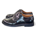 Scarpa allacciata francesina gomma nera Franco Fedele 