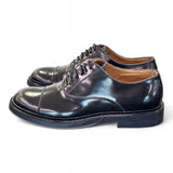 Scarpa allacciata francesina gomma nera Franco Fedele 