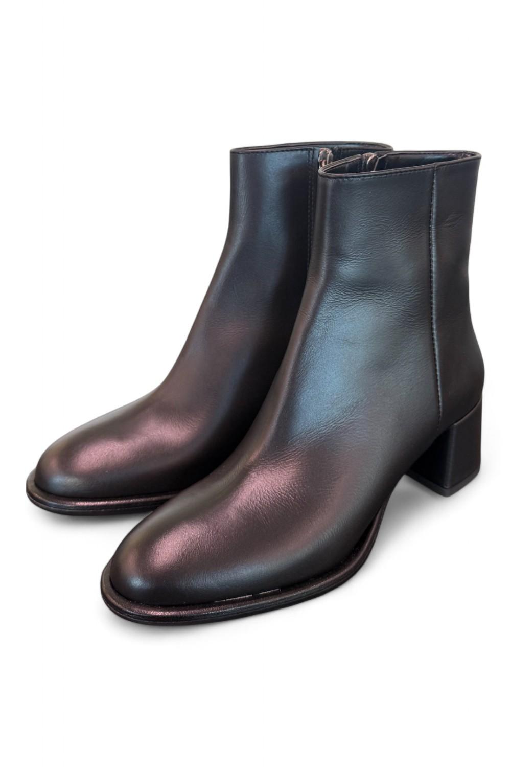 Stivaletto nappa nera T50 grosso Bianca Di<BR/> 