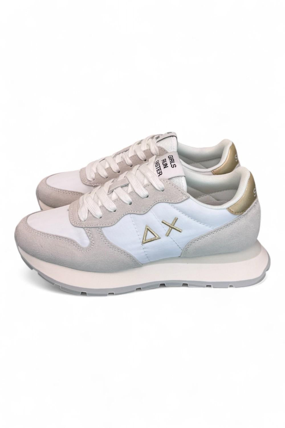 Sneaker donna SUN 68 ALLY white gold 