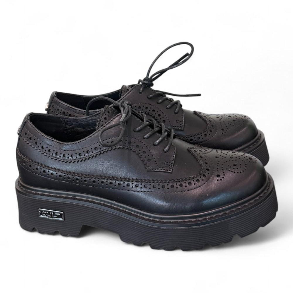 Scarpa francesina imperiale nera  Slash Cult 