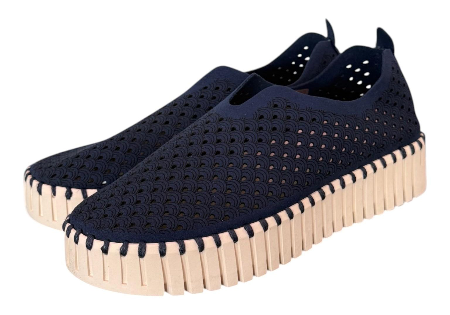 Scarpa traforata platform blu Ilse Jacobsen<BR/> 
