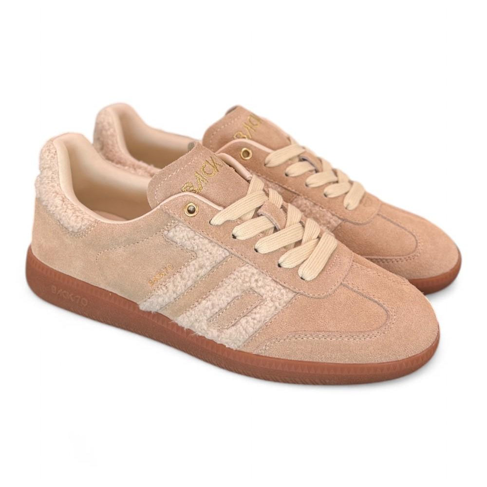 Sneaker donna Back70 Cloud 605 fur beige suede 