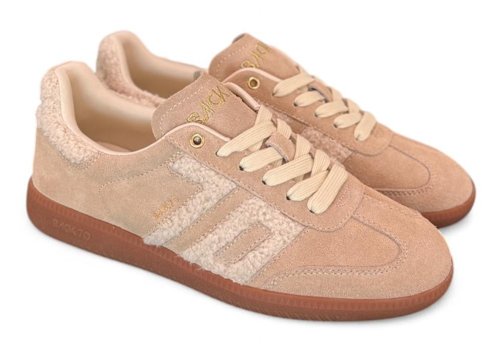 Sneaker donna Back70 Cloud 605 fur beige suede 