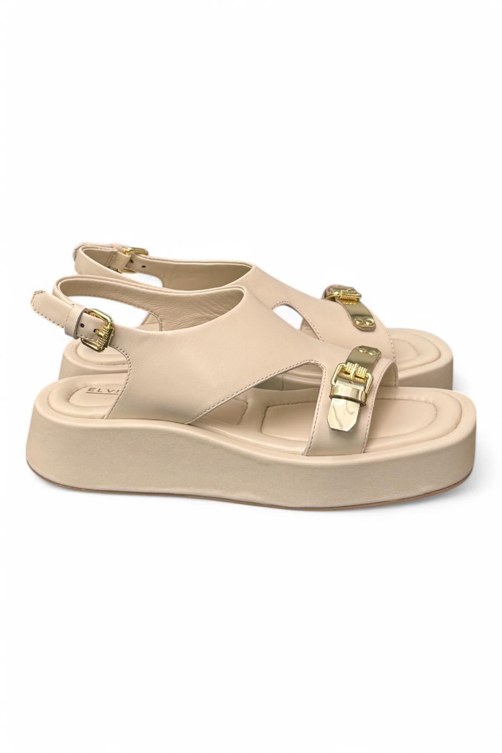 Sandalo asimmetrico burro Zanon<BR/> 