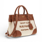 Shopping Riviera Tote bag mini beige brown Rue Madam 