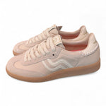 Sneaker donna low pelle latte Primabase <BR/> 