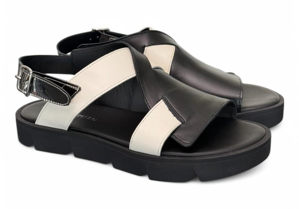 Sandalo asimmetrico nero Le Bohemien 