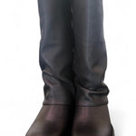 Stivale biker ghetta pelle nera Ranye <BR/> 