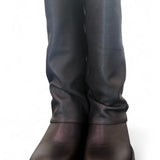 Stivale biker ghetta pelle nera Ranye <BR/> 