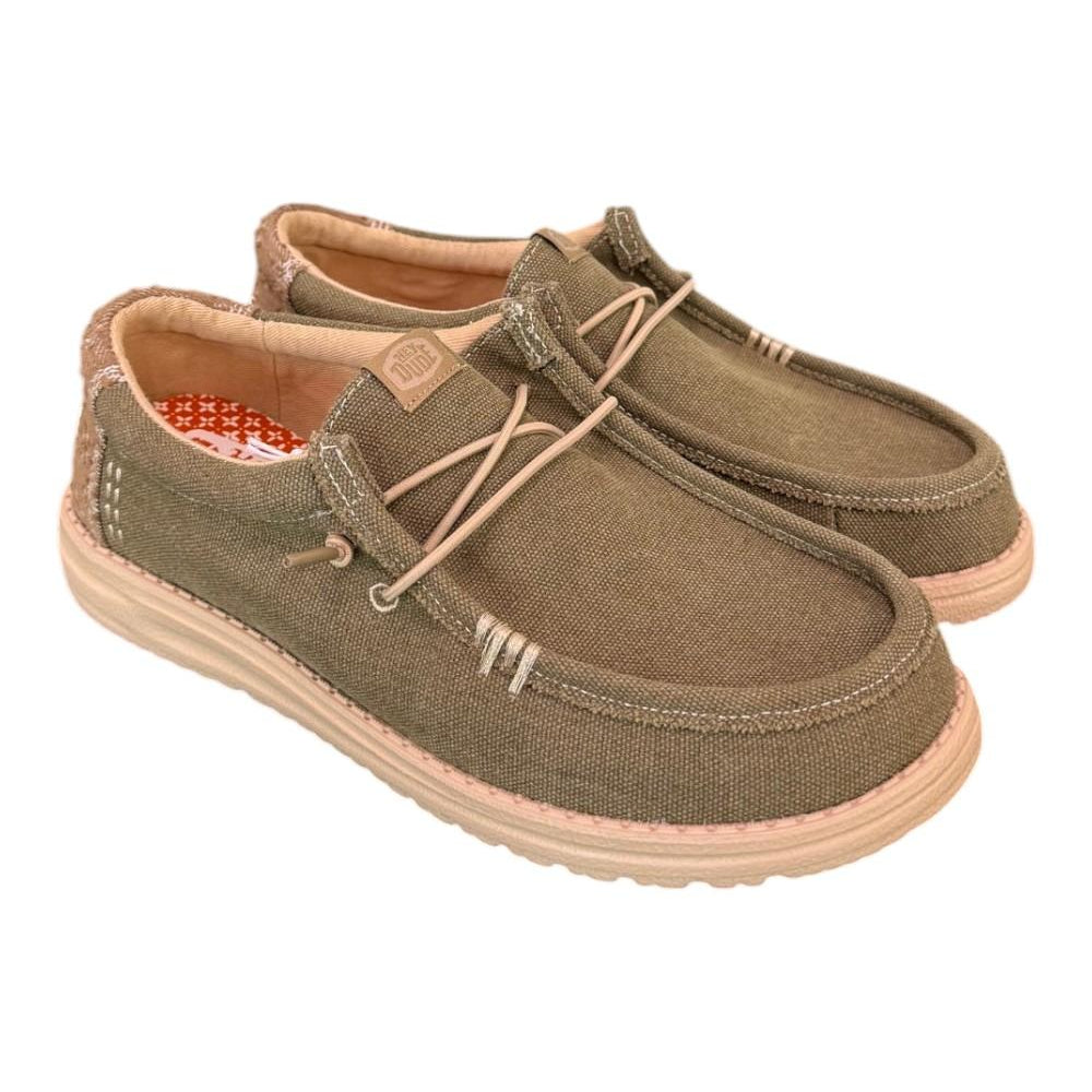 Sneaker uomo Wally Workwear green Hey Dude 