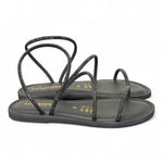 Sandalo strass nero Le Salentine 