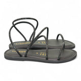 Sandalo strass nero Le Salentine 