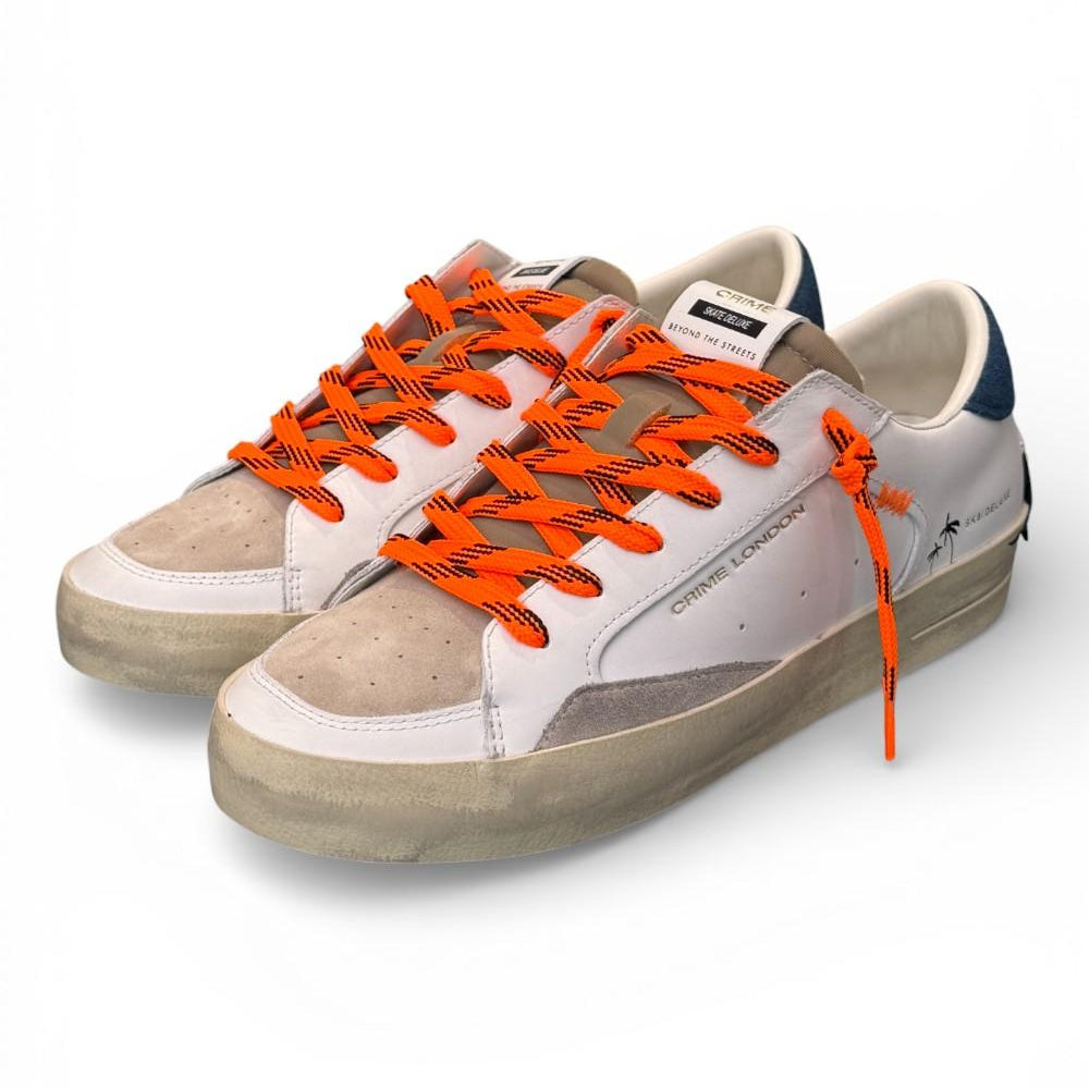 Sneaker De Luxe bianca beige Crime London 