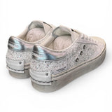 Sneaker bianca argento platform Crime London 