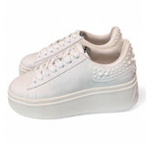 Sneaker Ash Match bianca platino 