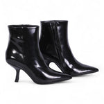 Stivaletto nero lucido tacco 70 Marc Ellis 