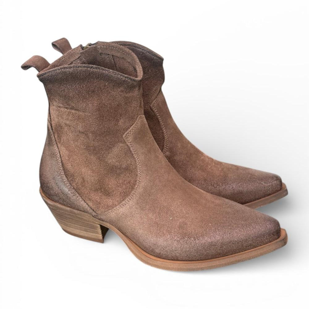 Stivaletto texano suede mustang Metisse<BR/> 