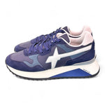 Sneaker uomo tessuto e suede blu bianco YAK W6YZ WIZZ 