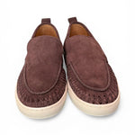 Mocassino cassetta suede intreccio moro Pawelks<BR/> <BR/> 