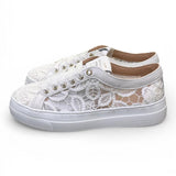 Sneaker donna pizzo bianco Stokton<BR/> 