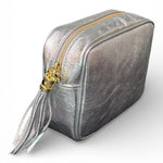Borsina camera case pelle argento 